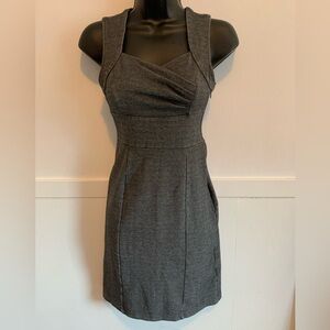 QED London Charcoal Strapless Dress